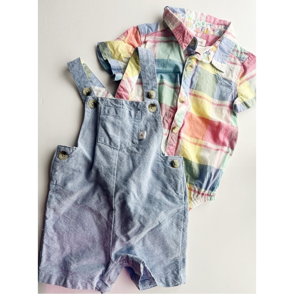 Tommy Bahama • Baby Plaid Chambray Outfit Multi Color